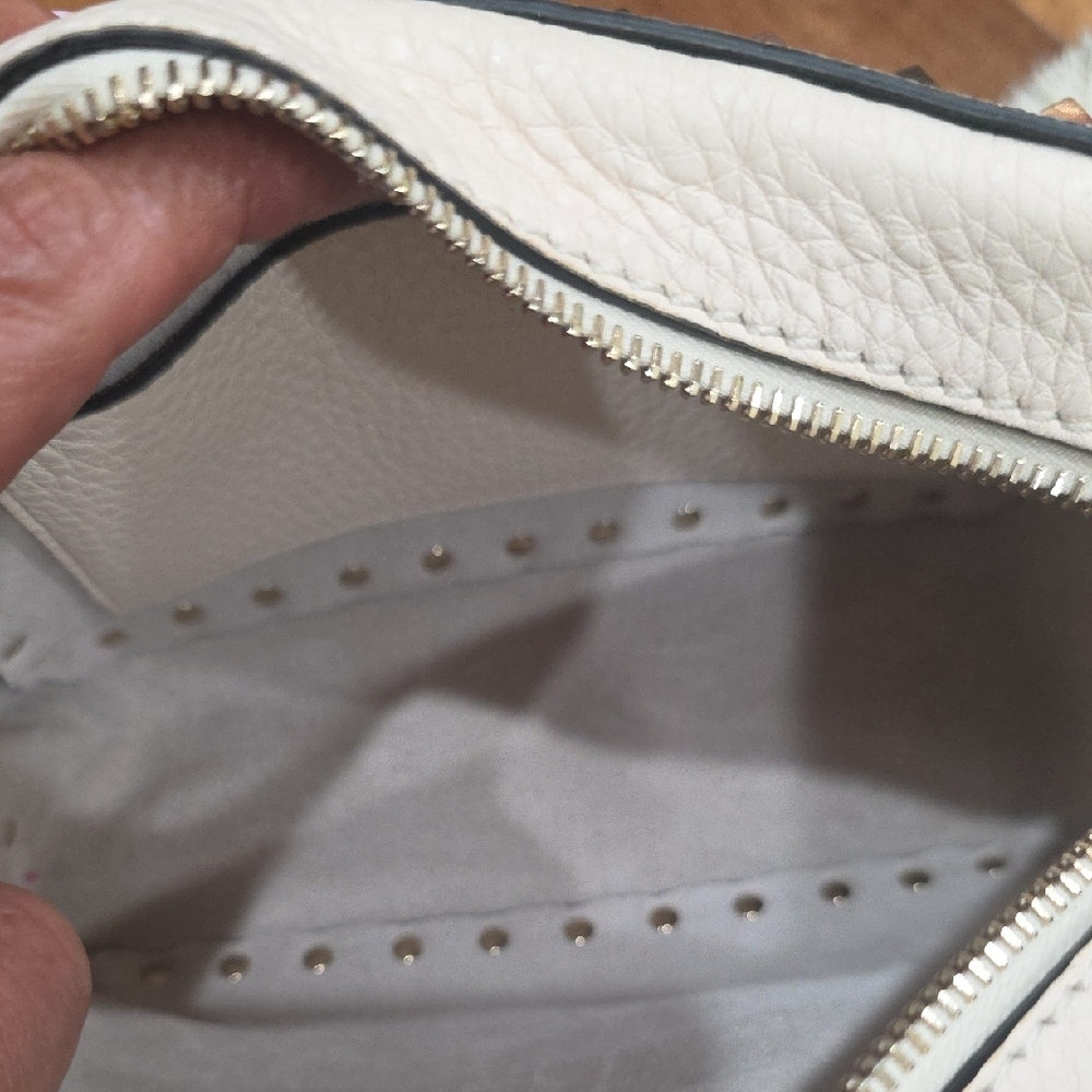 Valentino Garavani Cream Studded Crossbody Bag - Picture 11 of 11